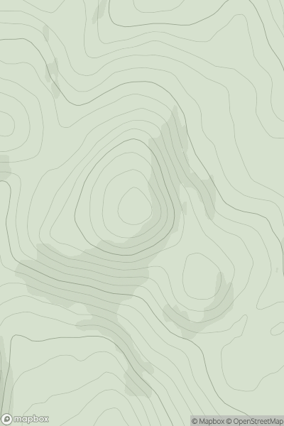 Thumbnail image for Meall Dearg [Loch Tay to Perth] showing contour plot for surrounding peak